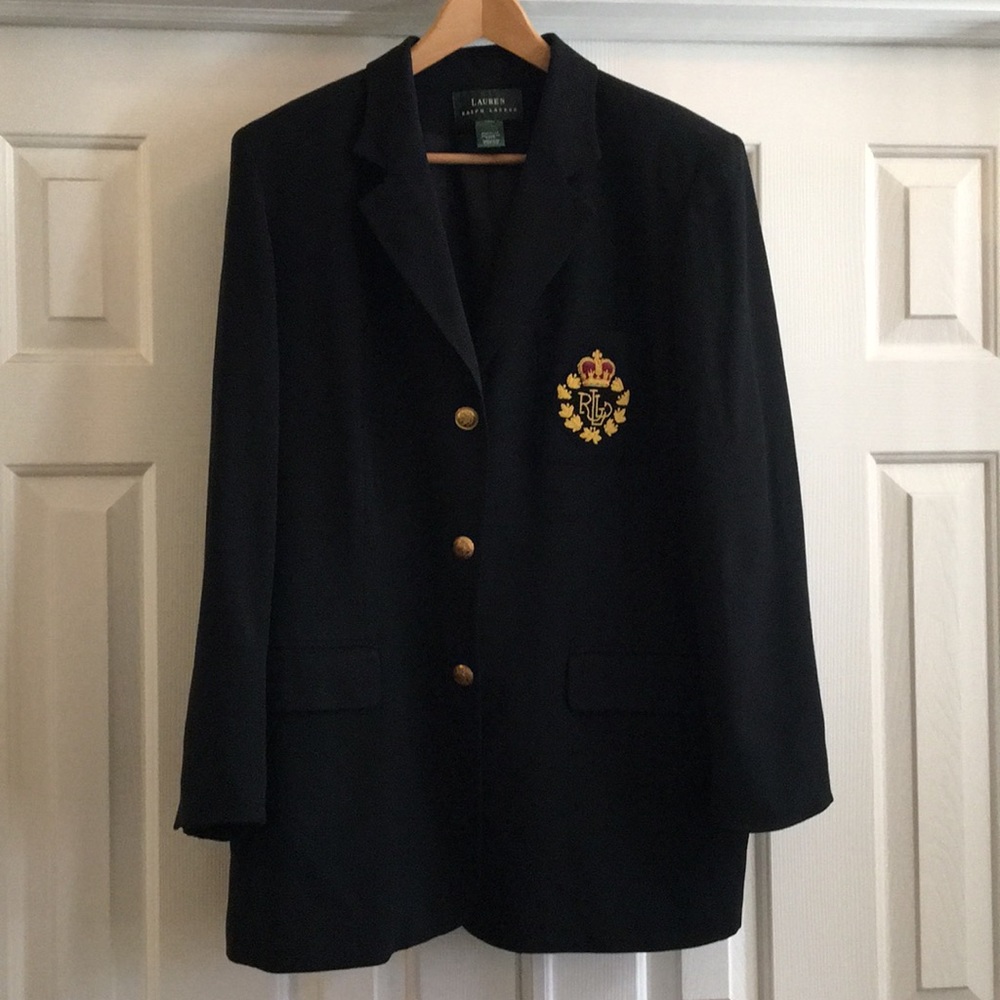 Ralph Lauren Black Blazer Beautiful Pocket Design
